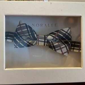 Noralee black cream bow tie, velcro closure in back. NWT